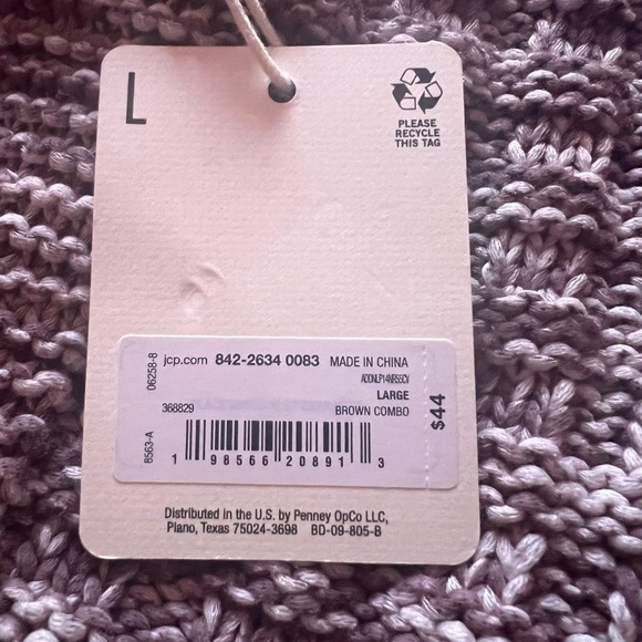 a.n.a Women's Textured Knit Sweater - Brown: Sz/L -NWT - Picture 8 of 9